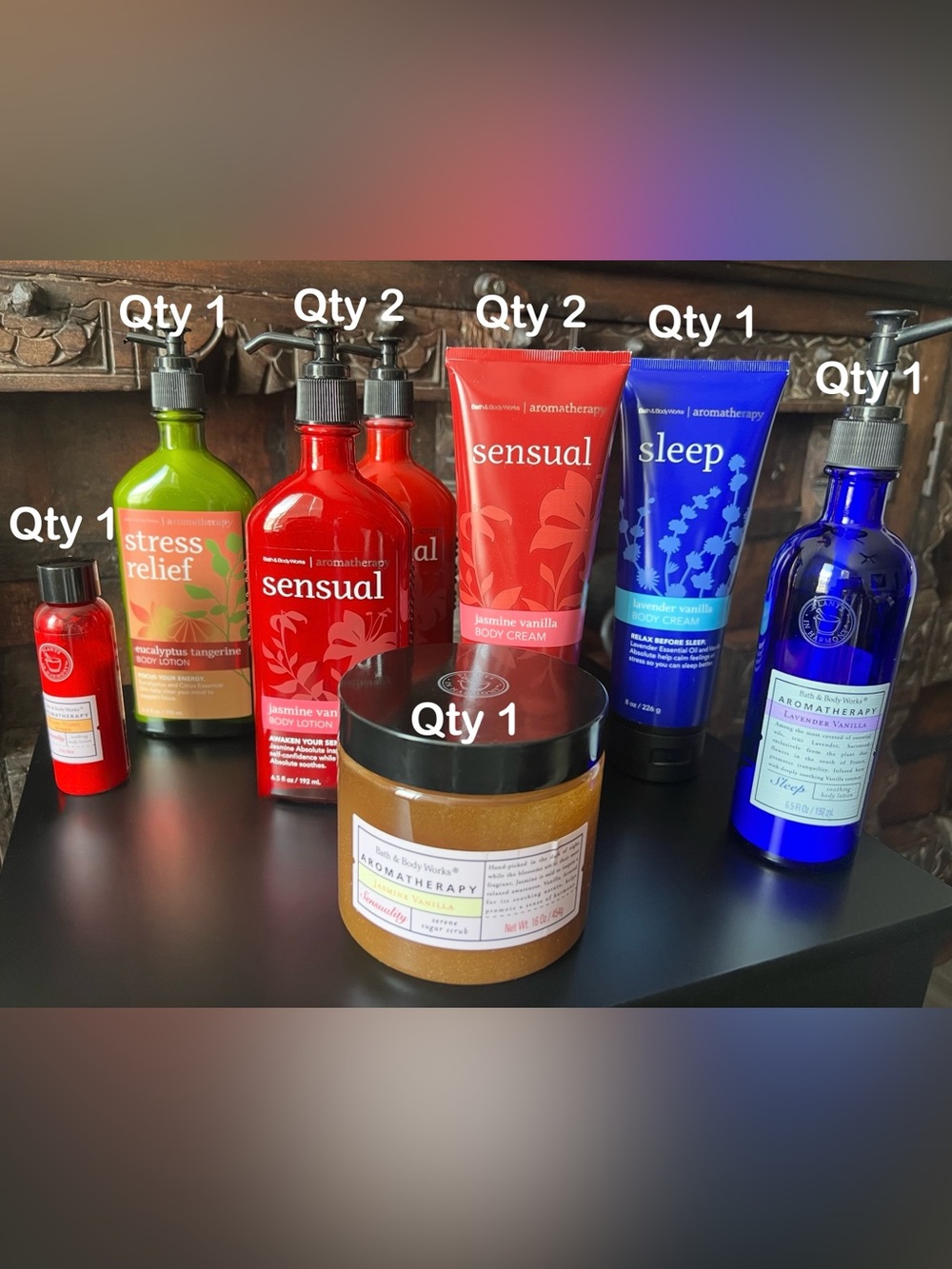 Bath & Body Works Aromatherapy Sensual + Sleep + Stress Relief Collection